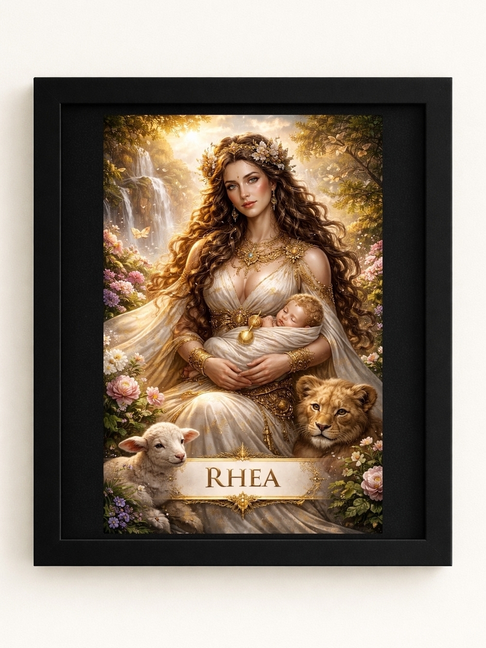 Greek Titan Rhea  A.I.Art Print  8x10 Frame
